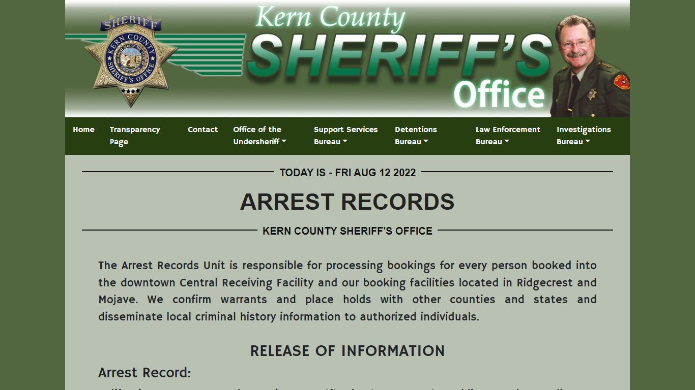 Arrest Records | KCSO